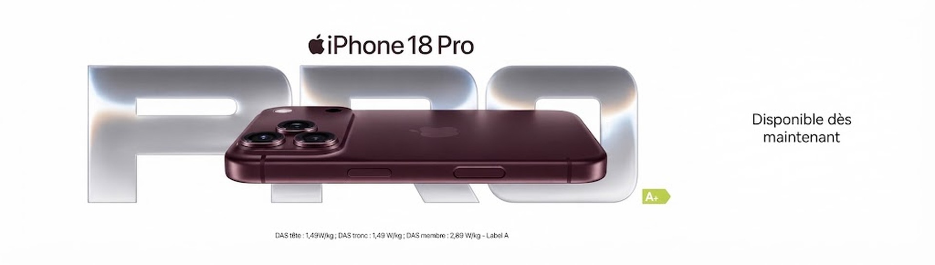 iPhone 18 Pro : disponible dès maintenant